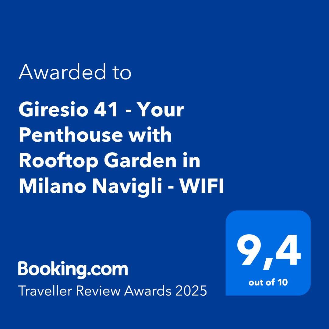 Giresio 41 - Your Penthouse With Rooftop Garden In Milano Navigli - Wifi Exterior photo